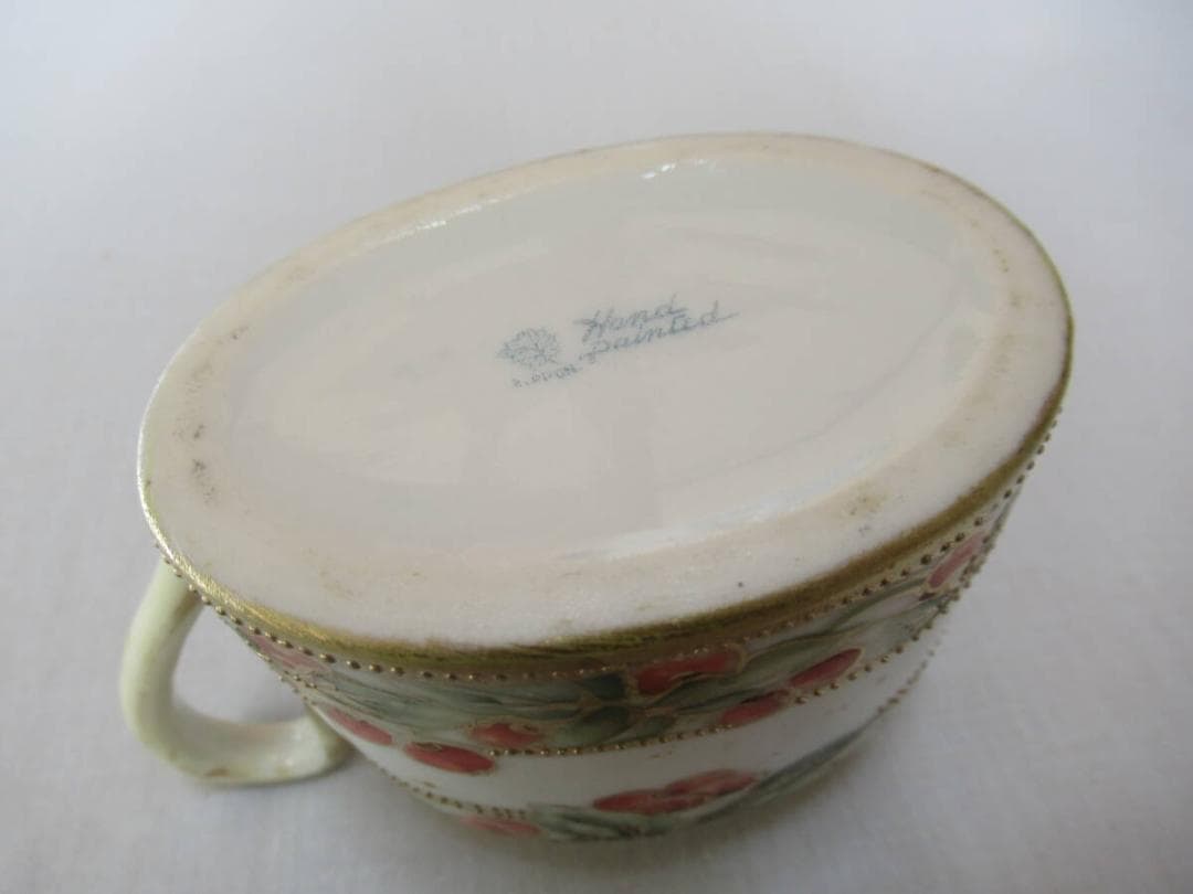 極希少美品 明治後期定価12万◆初期オールドノリタケ シュガーポット＆クリーマー