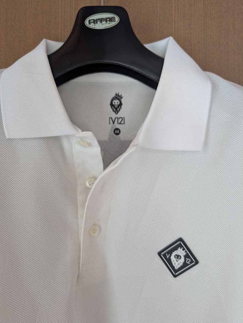 V12 メンズ ゴルフウェア 長袖 ポロシャツ M