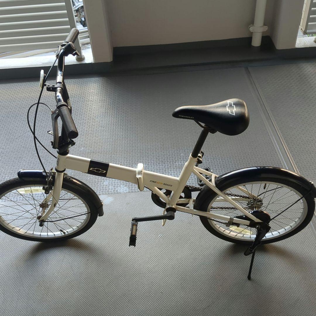 シボレー　折りたたみ自転車 ホワイト 20 インチ