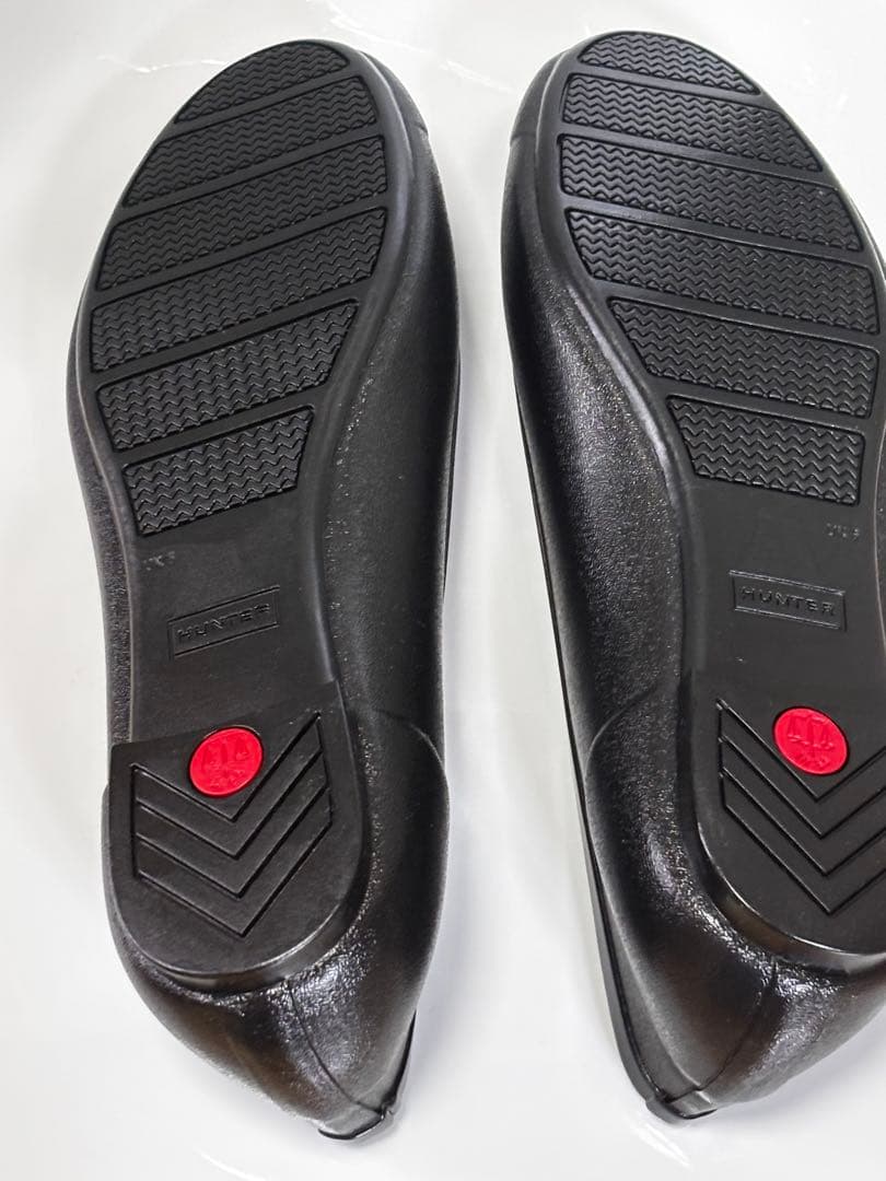 お値下げしました。HUNTER ブラック フラットシューズ UK6