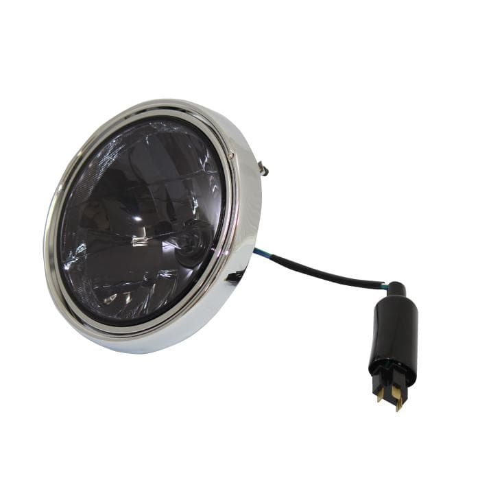 カワサキ車用 φ180 マルチリフレクター ヘッドライト スモークレンズ