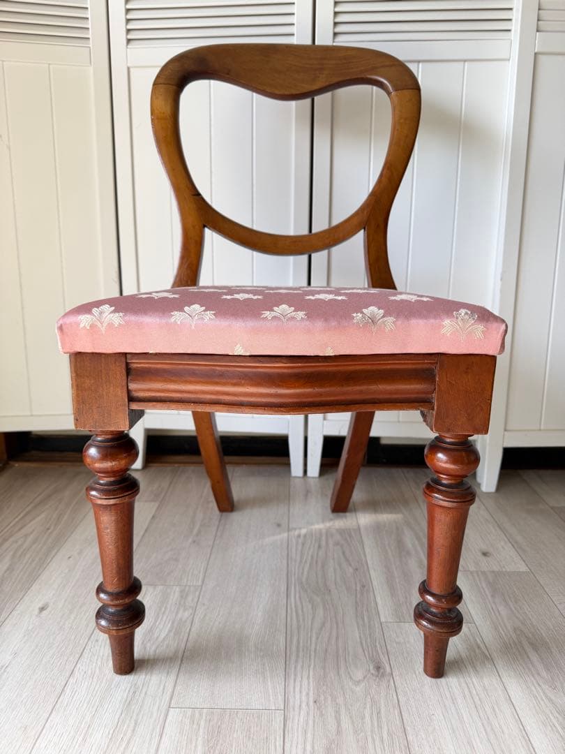 イギリス アンティーク 家具 バルーンバックチェア 椅子 イス 英国