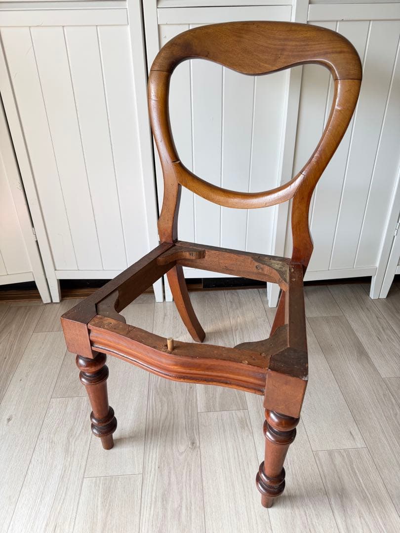 イギリス アンティーク 家具 バルーンバックチェア 椅子 イス 英国