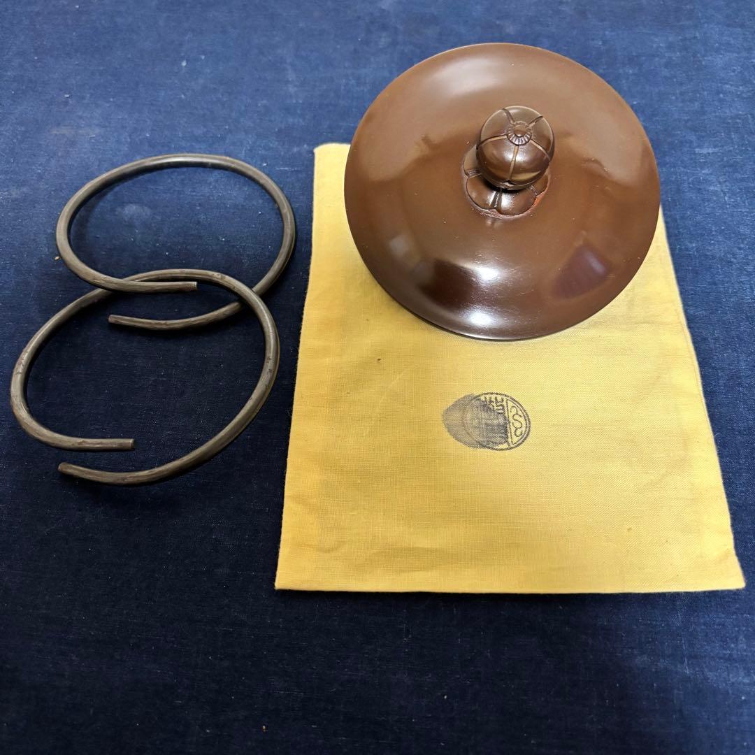 風炉/茶釜/電熱器/唐銅鬼面風炉釜/野々田製電熱器/敷板/茶道具/お点前道具