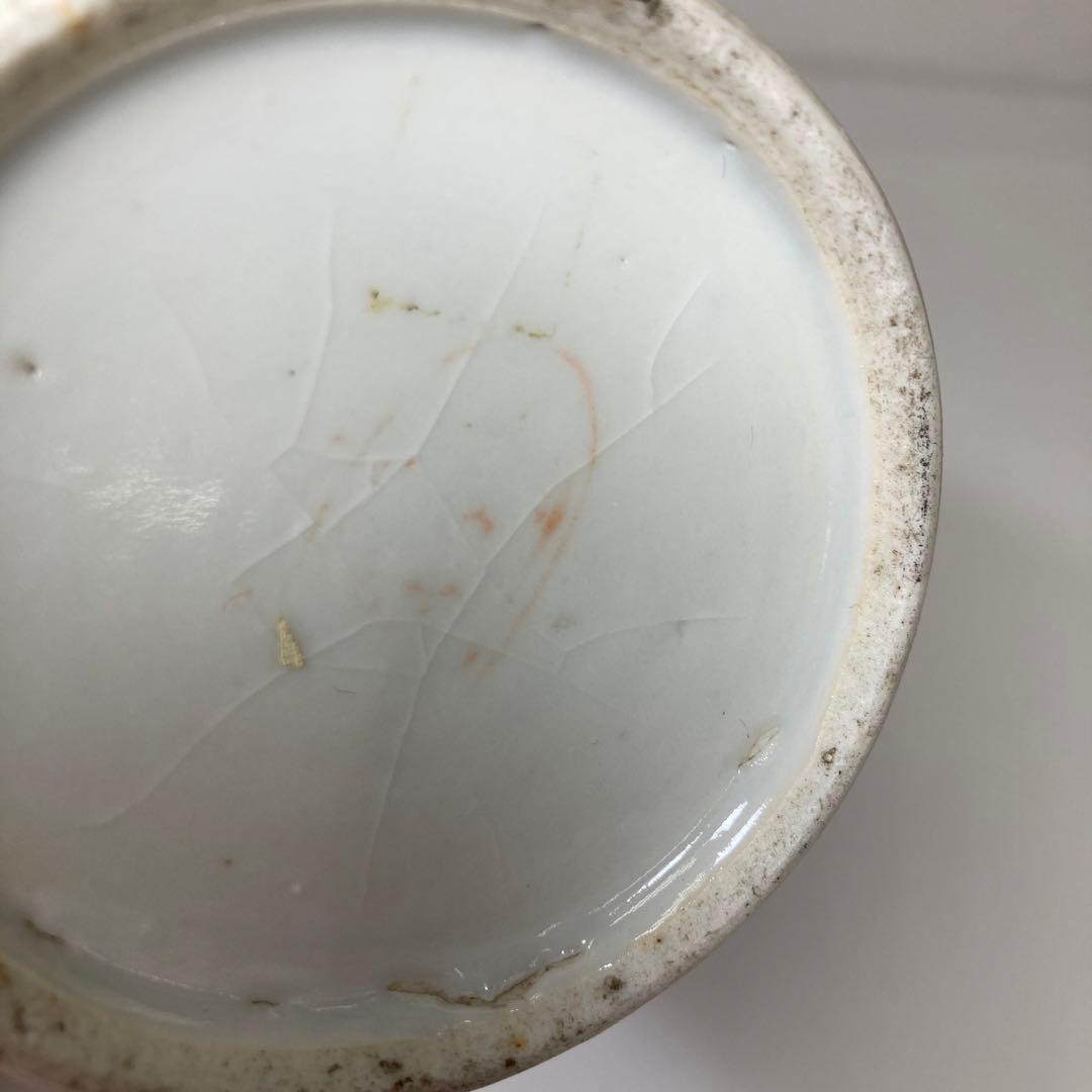 中国清時代　粉彩筆筒　共箱　高さ11㎝　トヒトコ　東さ7-0331☆2F