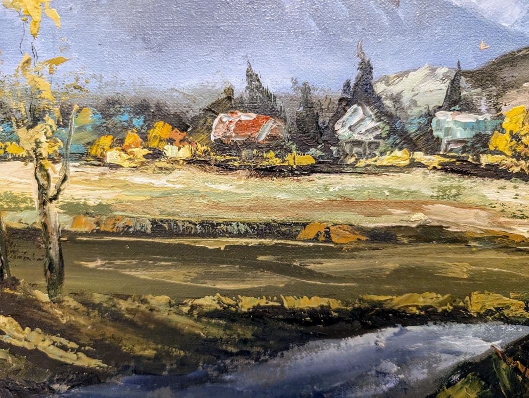 片瀬剛志　F8 油彩画　爺ケ岳御船春堂　広島出身　無所属　絵画　保証書付