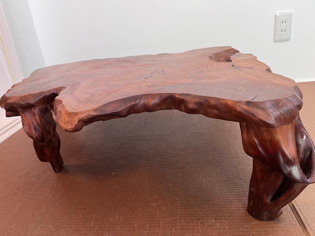 天然木 一枚板 ローテーブル