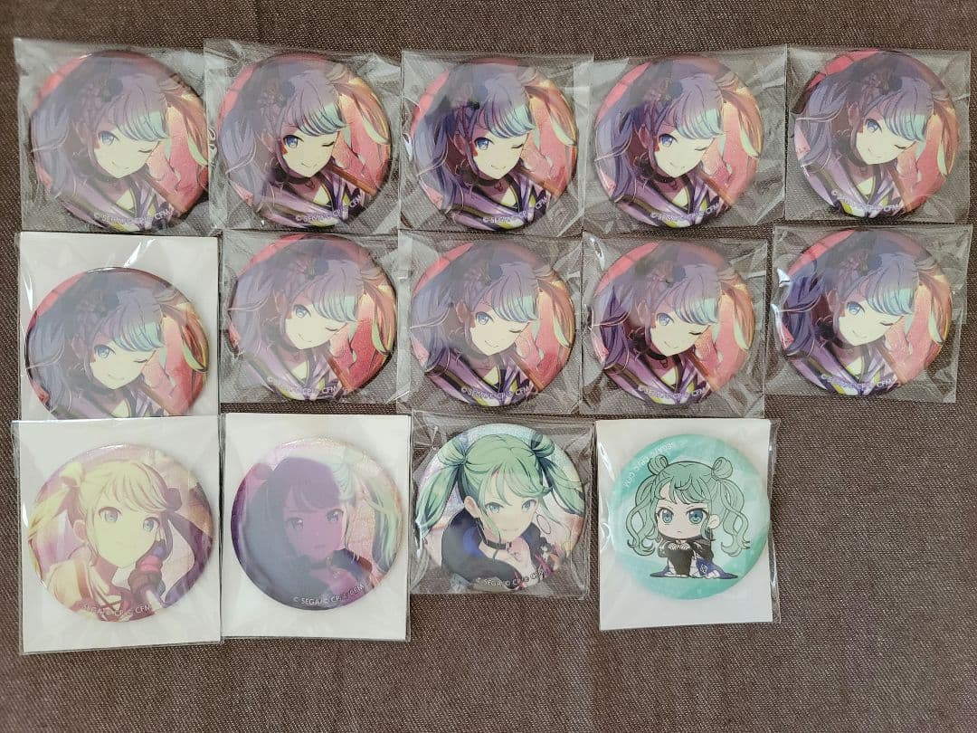 プロセカ グリッター缶バッジ 初音ミク ビビバス 14点セット