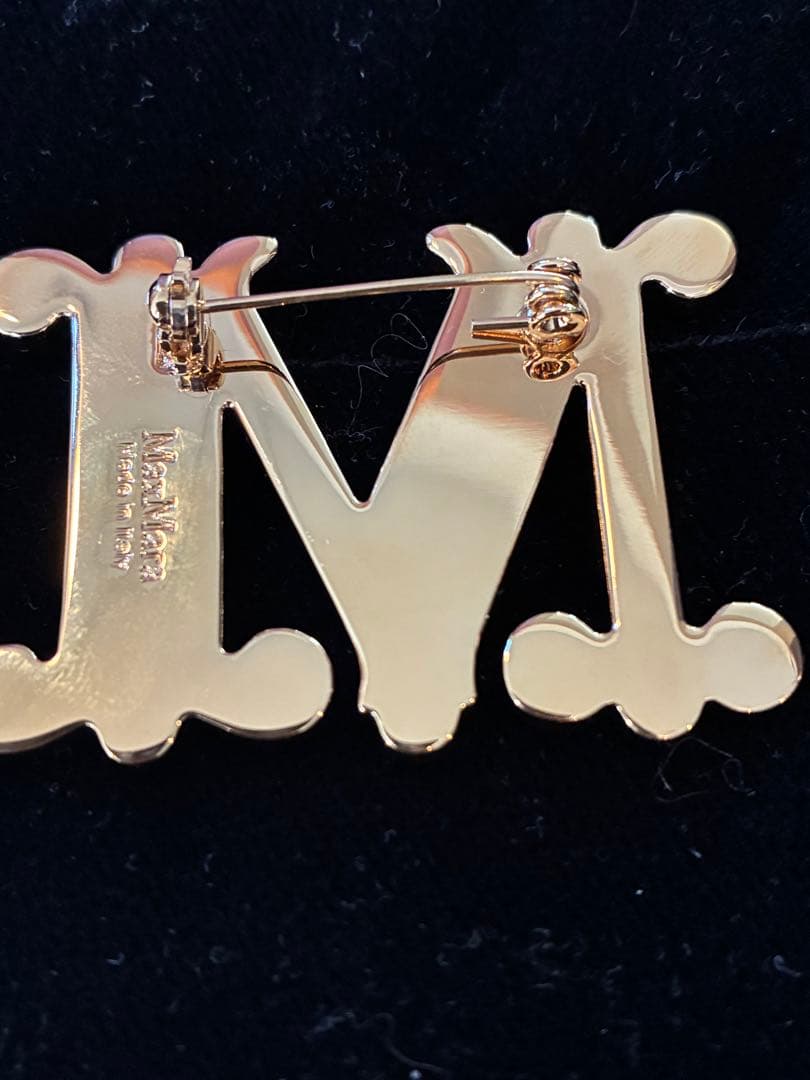 美品　正規品　MaxMara クリスタルブローチ
