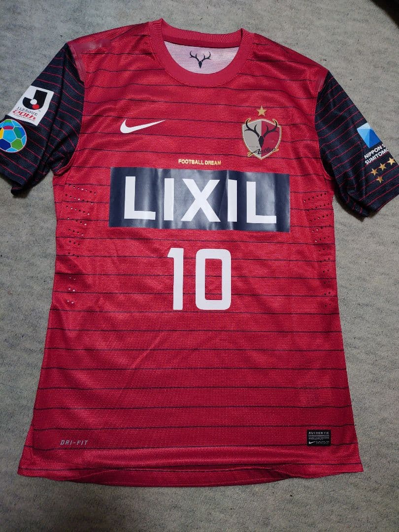 支給品　非売品　 鹿島アントラーズ 本山雅志 ユニフォーム 2013 L　実使用