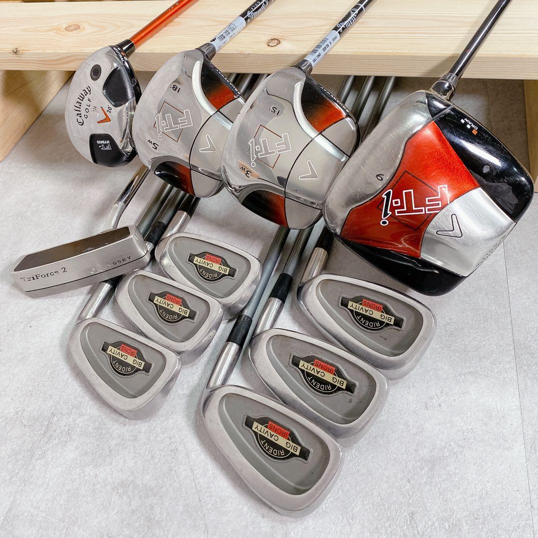 T168 キャロウェイ ゴルフクラブ メンズ フルセット FT-i 黒 初心者