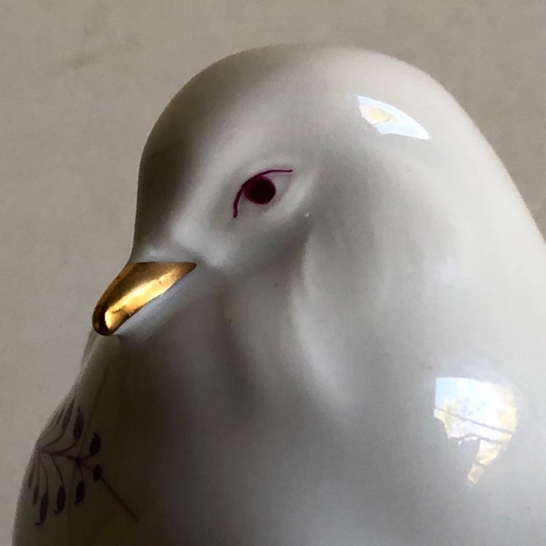 ロイヤルコペンハーゲン　バーガンディ　鳥のフィギュリン