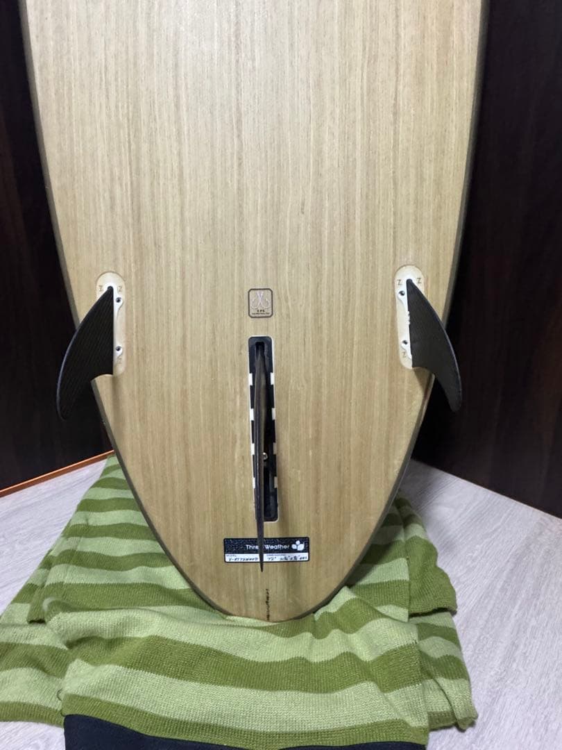 スリーウェザー　7’2” ミッドレングス　ハッピーターン　フィン、ケース付き