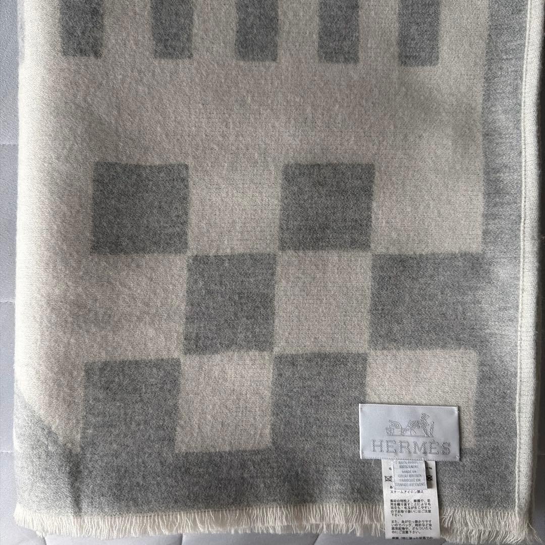 HERMES ウール ブランケット
