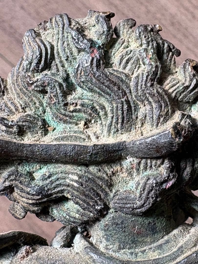 チベット仏教 マハーカーラ像　旧藏 清時代 古銅製