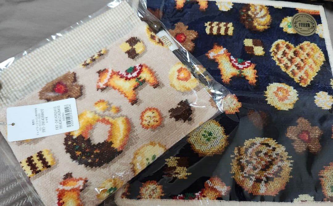 【フェイラー】フィーカタイムハンカチ&巾着