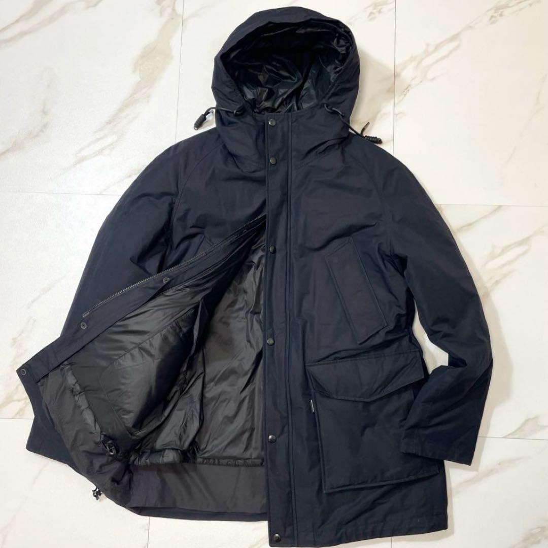 【近年 3way】アクアスキュータム モッズコート ダウンライナー単体可ネイビー