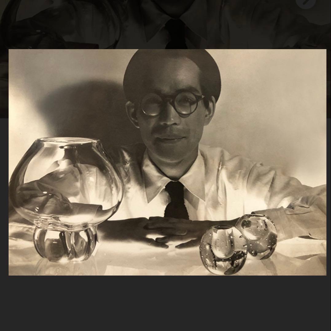 HOYA クリスタル　佐々木文夫　花瓶　フラワーベース　　最高級　貴重　中古品