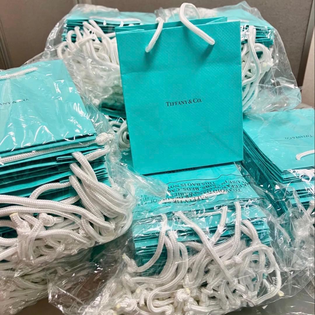 現行品Tiffanyティファニー　ミニショッパー紙袋50枚