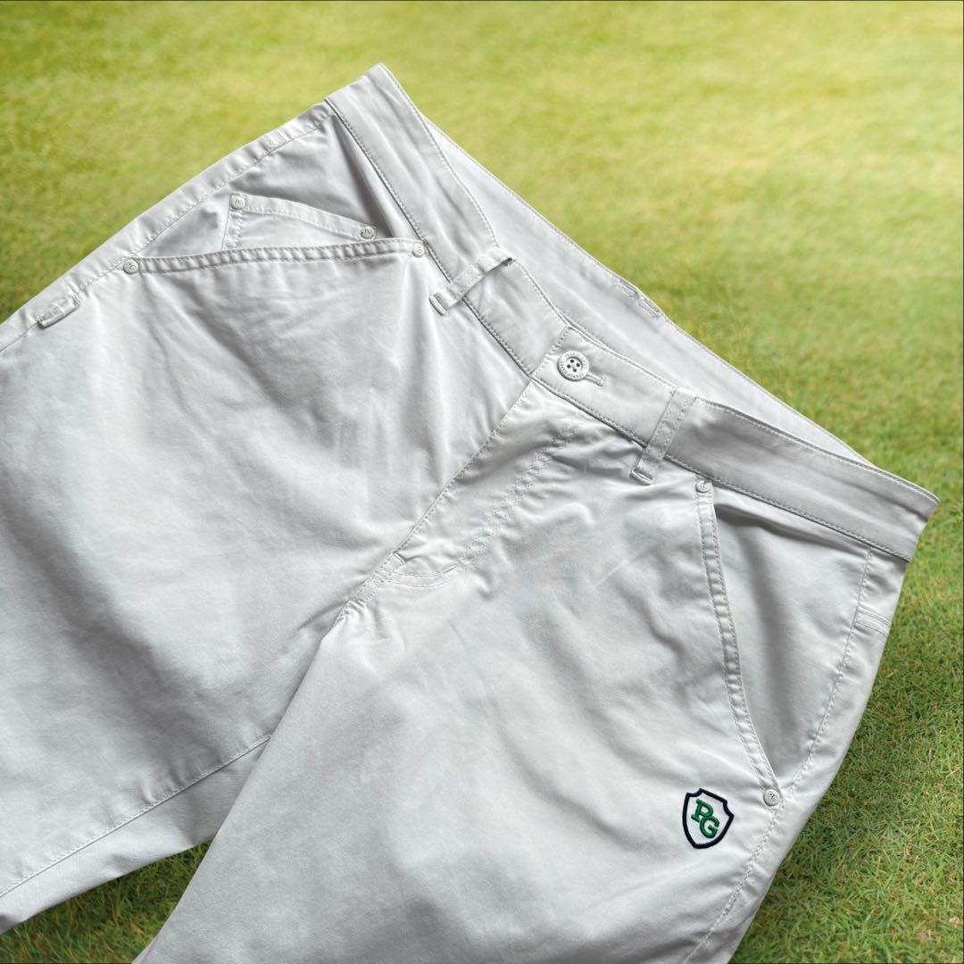 人気デザイン　パーリーゲイツ　パンツ　白　L〜XL相当 ホワイト　美品　ゴルフ