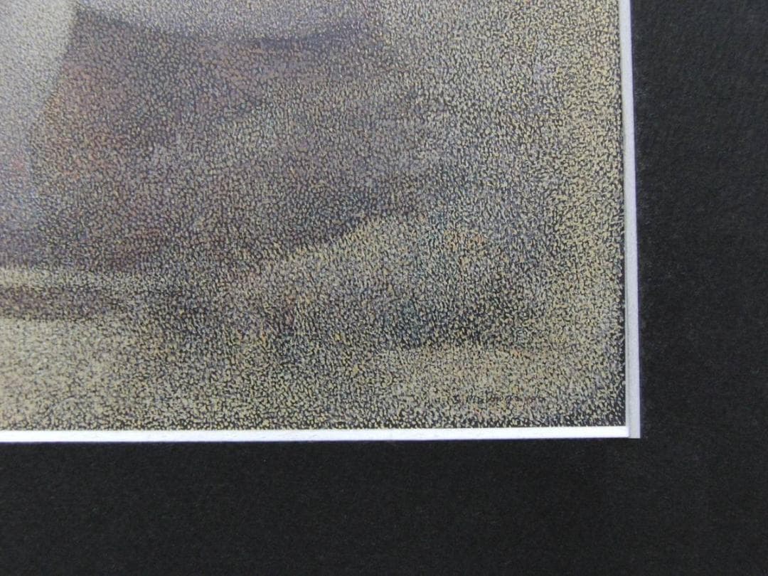 松沢茂雄、【バレリーナ雪】、希少な額装用画集より、新品額装付、状態良好