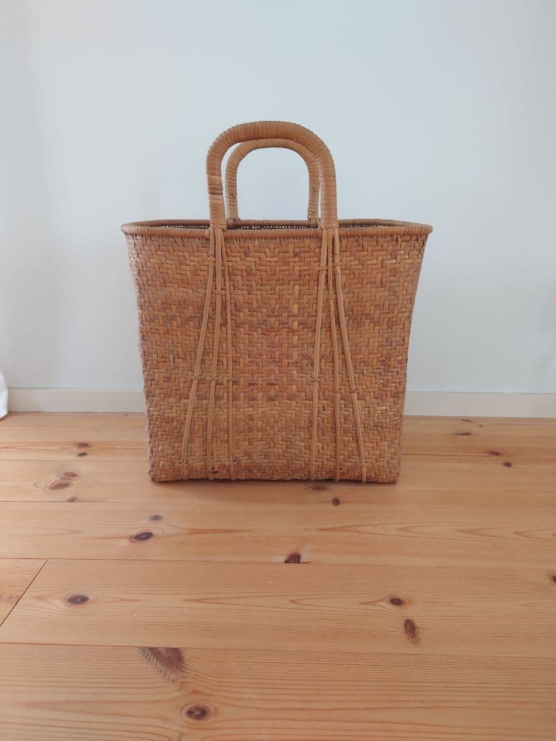 竹籠　大きいサイズ　市場籠　竹かご　マルシェカゴ