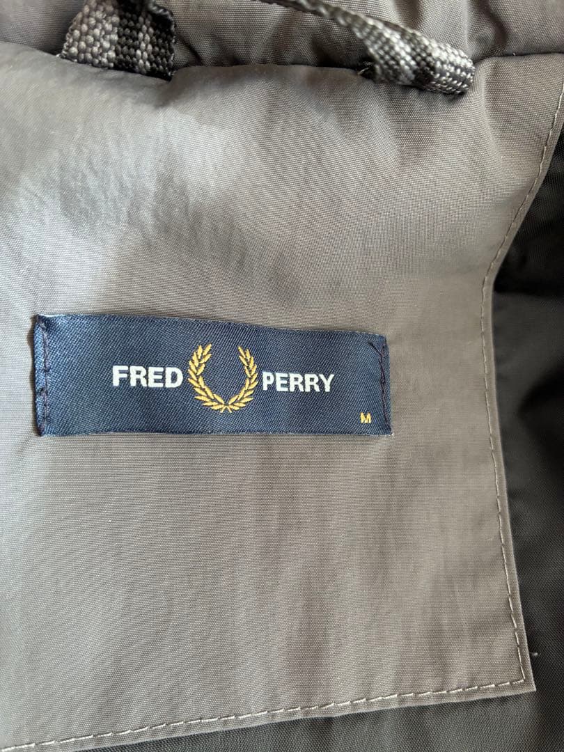 フレッドペリー　モッズコート　J6504 フィッシュテール パーカー　ブラック