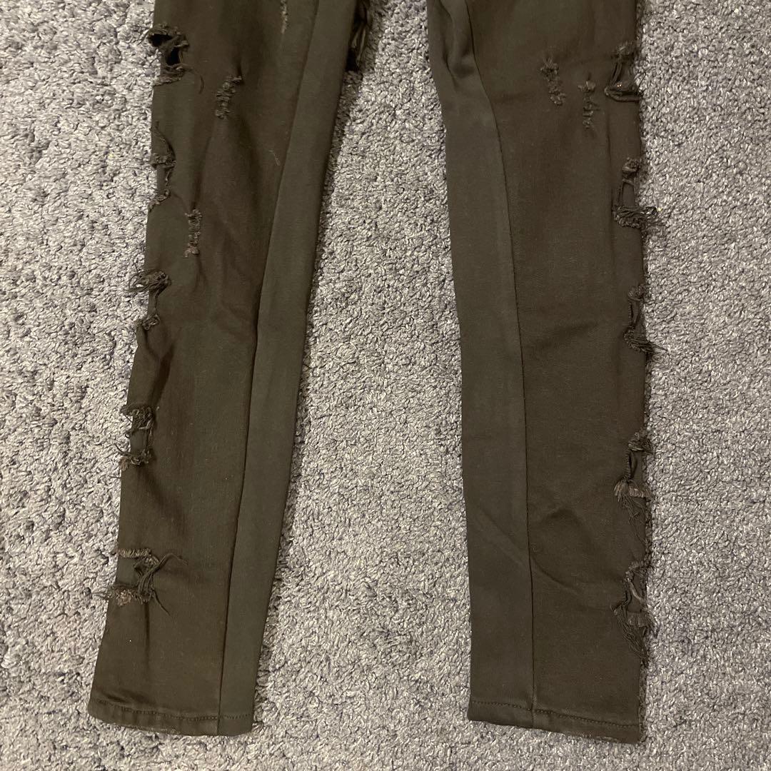 VALABASAS ロープサイドクラッシュダメージスリムフィットデニム29新品