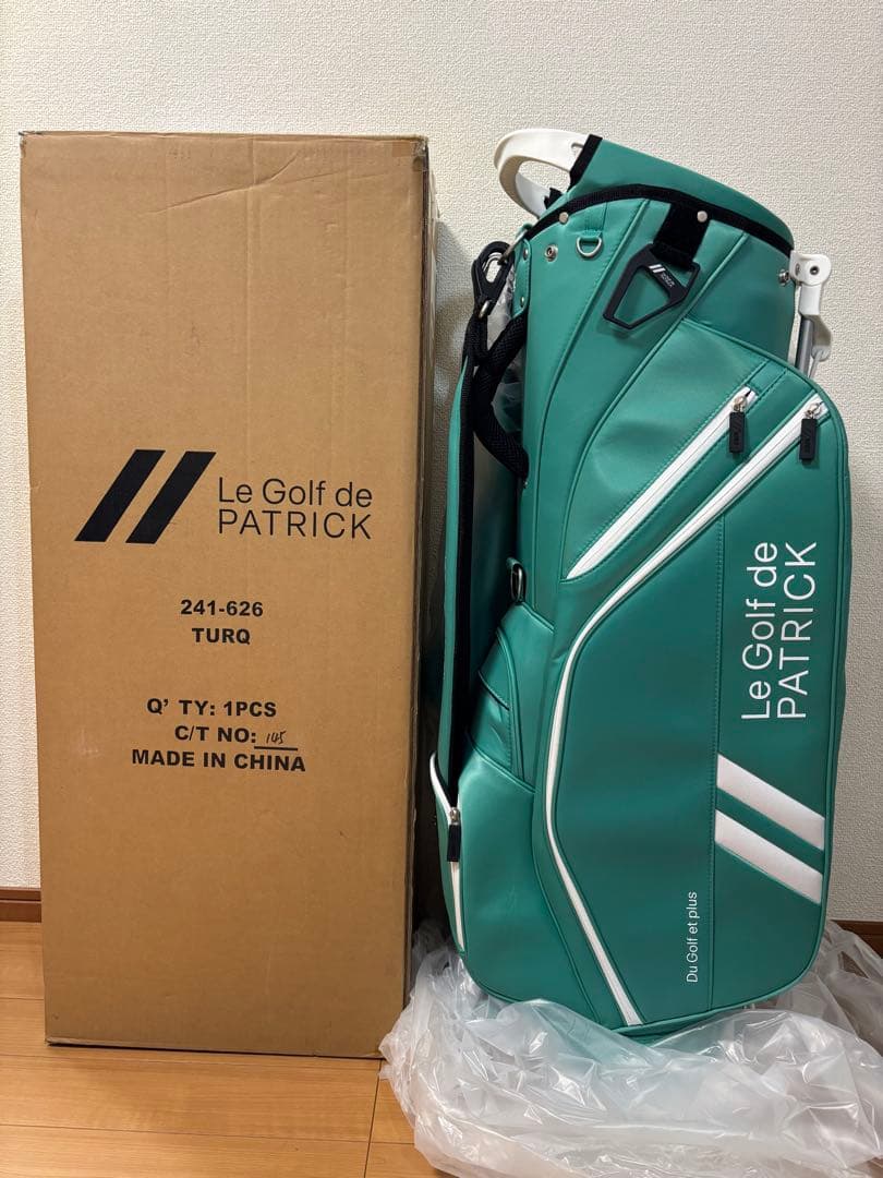 パトリック PATRICK ターコイズ スタンドキャディバッグ 2024