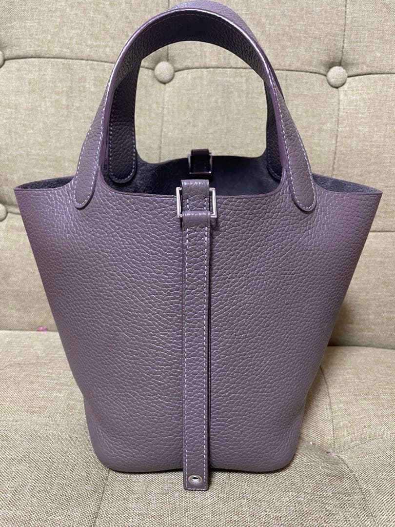 専用　本革ハンドバッグ　キューブバッグ　バケツ型バッグPM手縫い