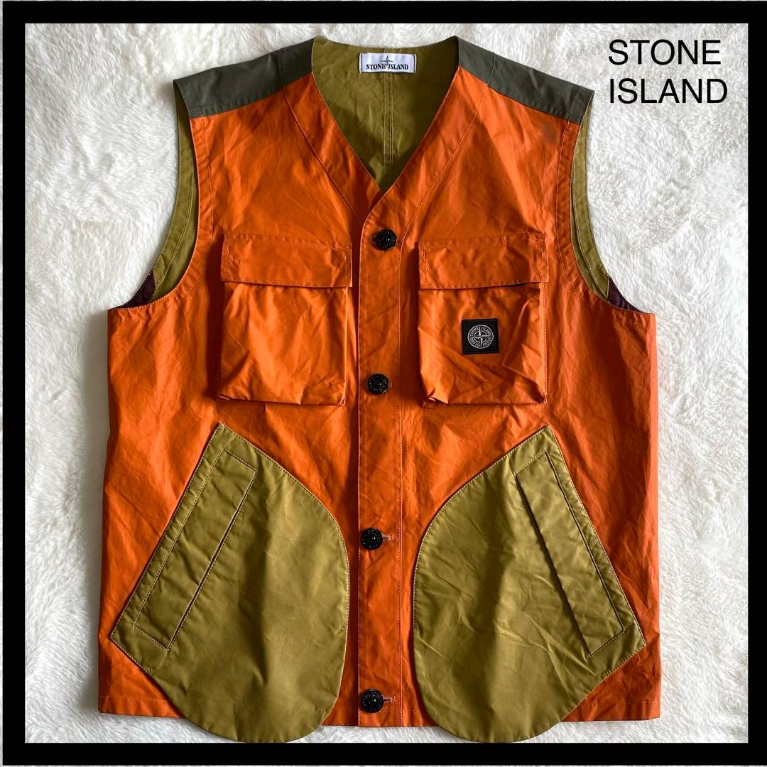 STONE  ストーンアイランド ベスト マルチカラー バイカラー