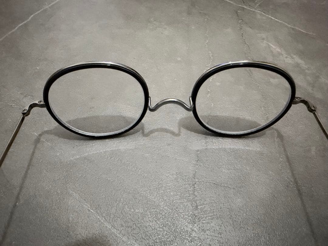 金子眼鏡 ラウンドフレーム度ありメガネ ケース付き