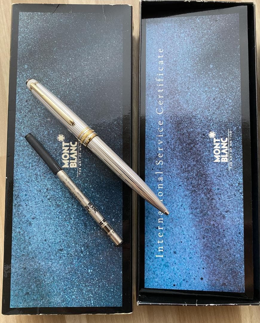 超美品 モンブラン ソリテール スターリングシルバー 925 ボールペン箱付き
