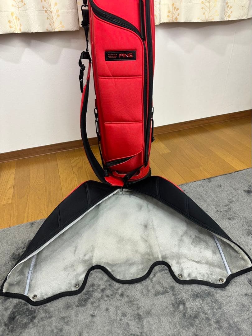 PING ピン キャディバッグ ワンポケット 9.5型 約4.9kg レッド