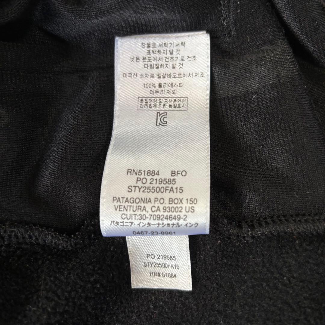 パタゴニア　シンチラ　ジップアップ　フリースベスト　ブラック　Lサイズ　古着