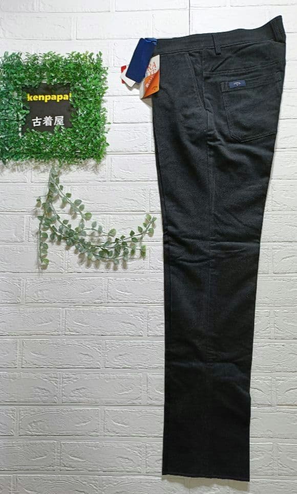 キャロウェイ 黒 スリムフィット パンツ ポケット付き