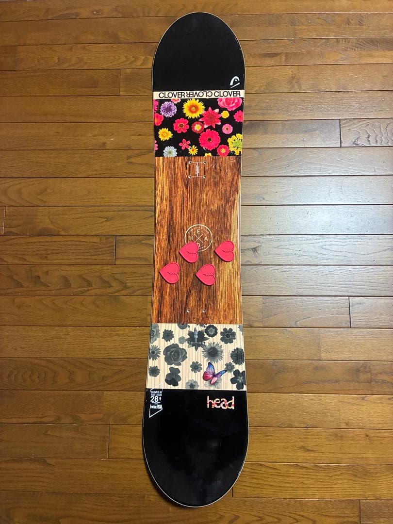 HEAD フラワーデザイン スノーボードビンディングセット　ジュニアサイズ