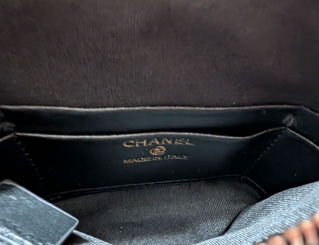 CHANEL ツイード チェーンショルダーバッグ