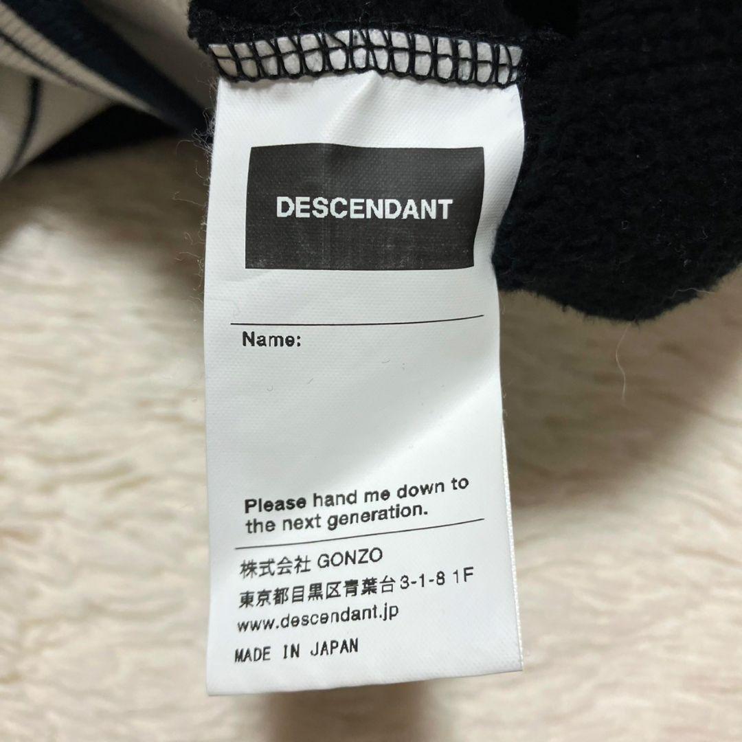 美品✨️DESCENDANT バック ロゴ刺繍 スウェット トレーナー 3