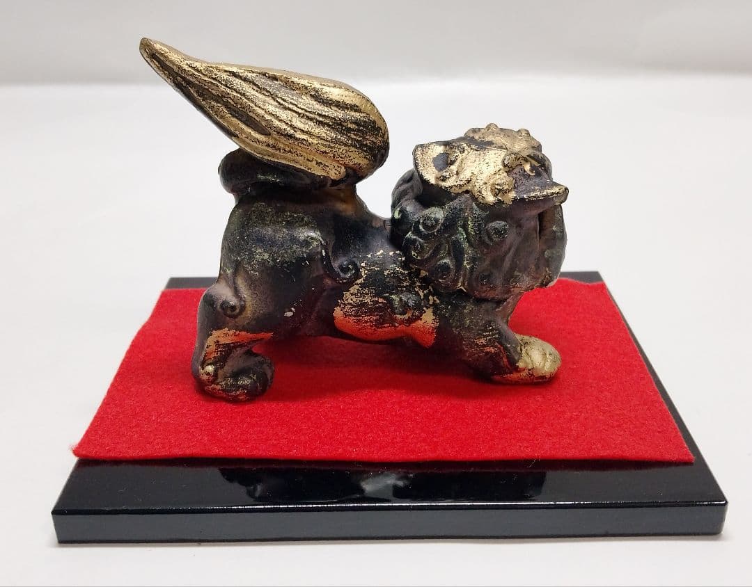 狛犬香炉 金属