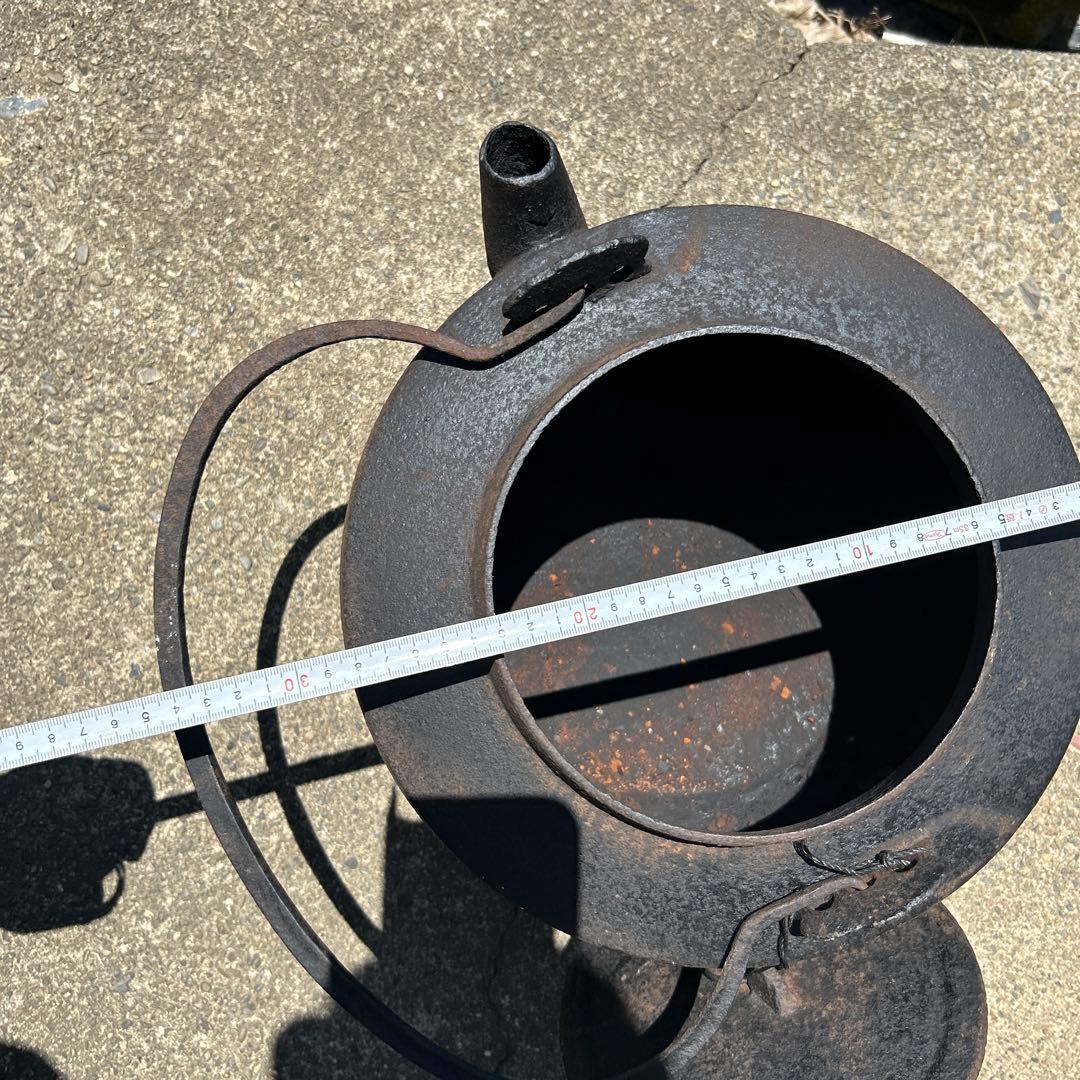 巨大　鉄瓶　オブジェ　昭和レトロ　水漏れ有り　15日まで値引き