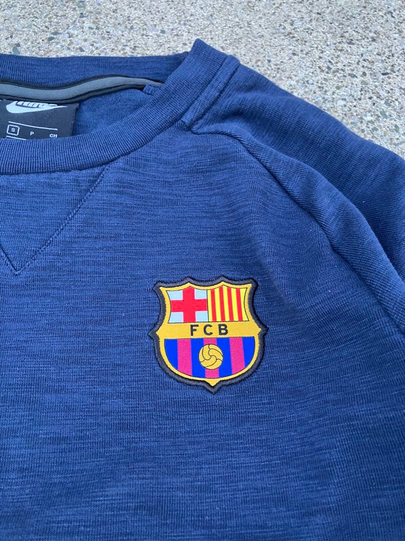 【希少ビンテージ】ナイキxFCバルセロナ スウェットシャツ　ユニフォーム S
