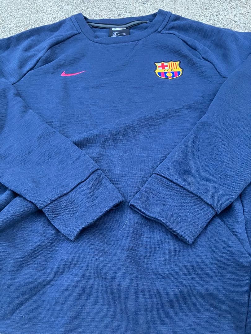 【希少ビンテージ】ナイキxFCバルセロナ スウェットシャツ　ユニフォーム S