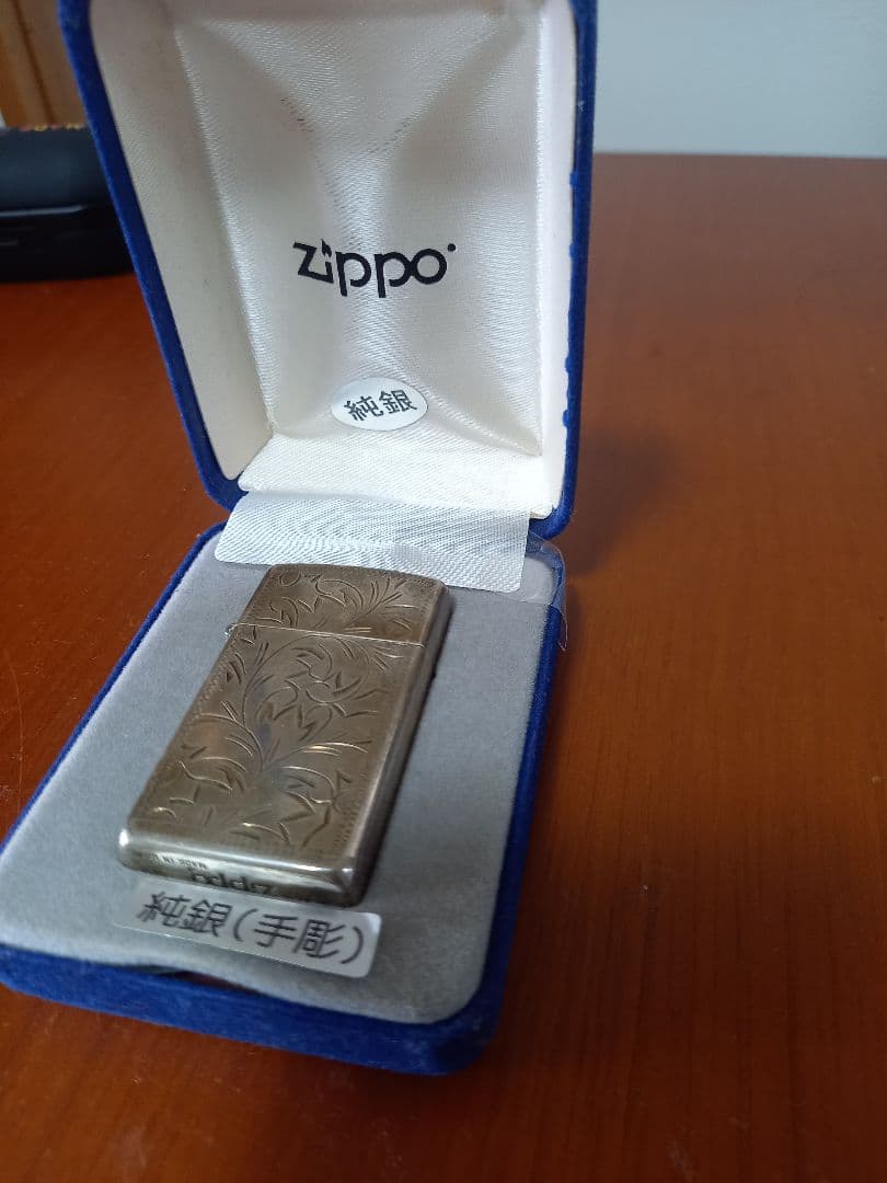 純銀　zippo