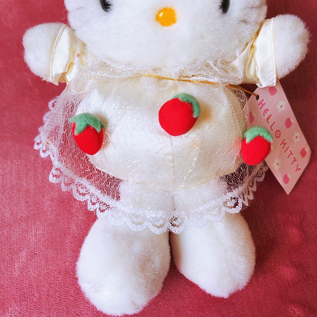 希少レア　ハローキティ　ぬいぐるみ　イチゴ　レトロ　1998 チュール　サンリオ