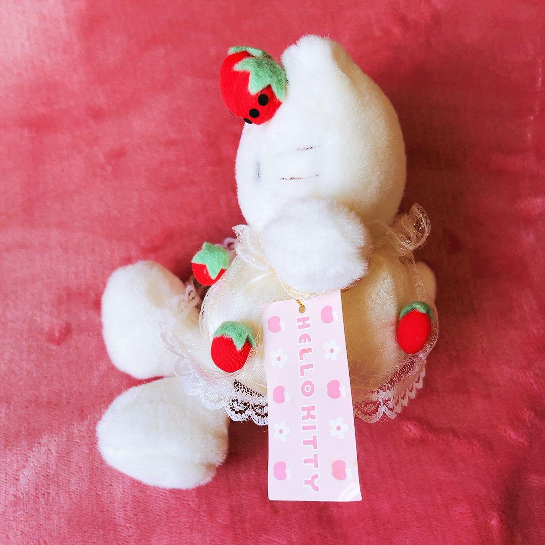 希少レア　ハローキティ　ぬいぐるみ　イチゴ　レトロ　1998 チュール　サンリオ