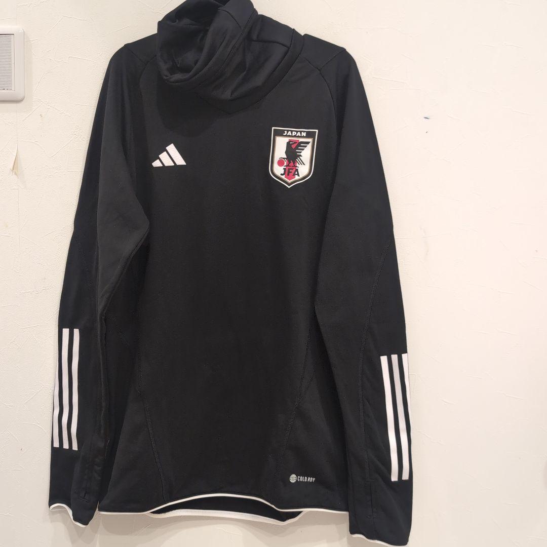 adidas 日本サッカー フード付きジャージ　Мサイズ