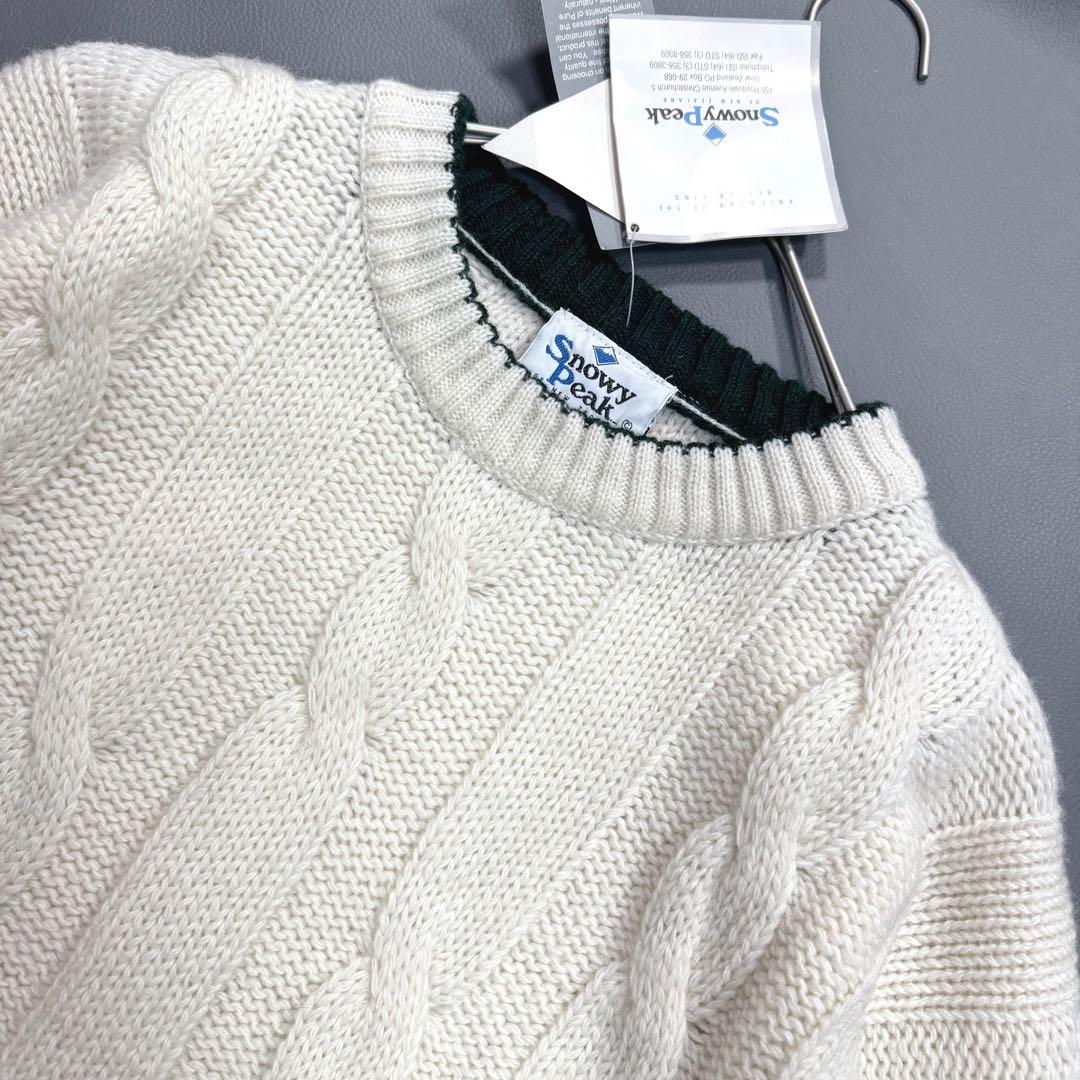 【タグ付き 美品✨】スノーピーク ニット ケーブル ノルディック柄 リブ