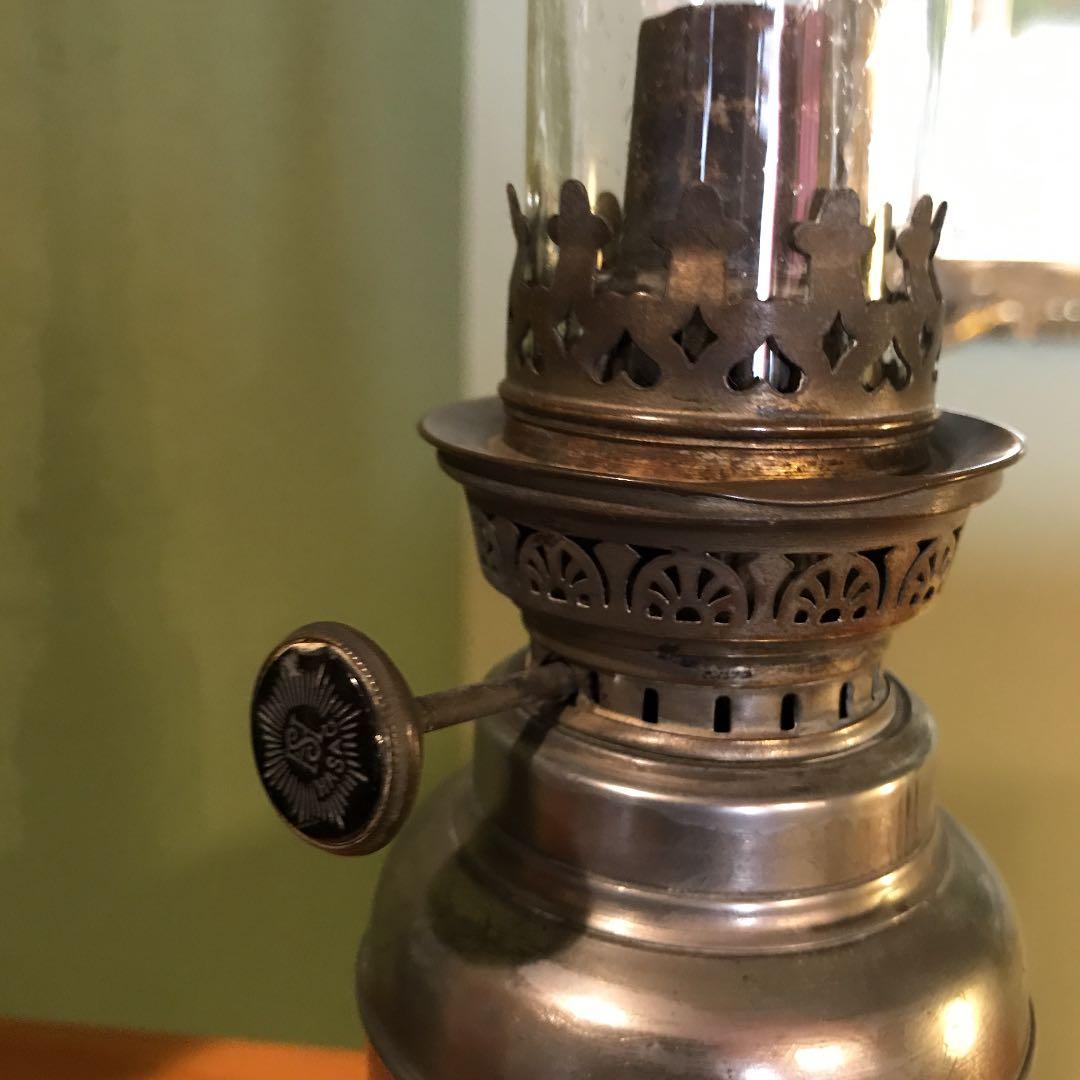 フランス製骨董オイルランプ
