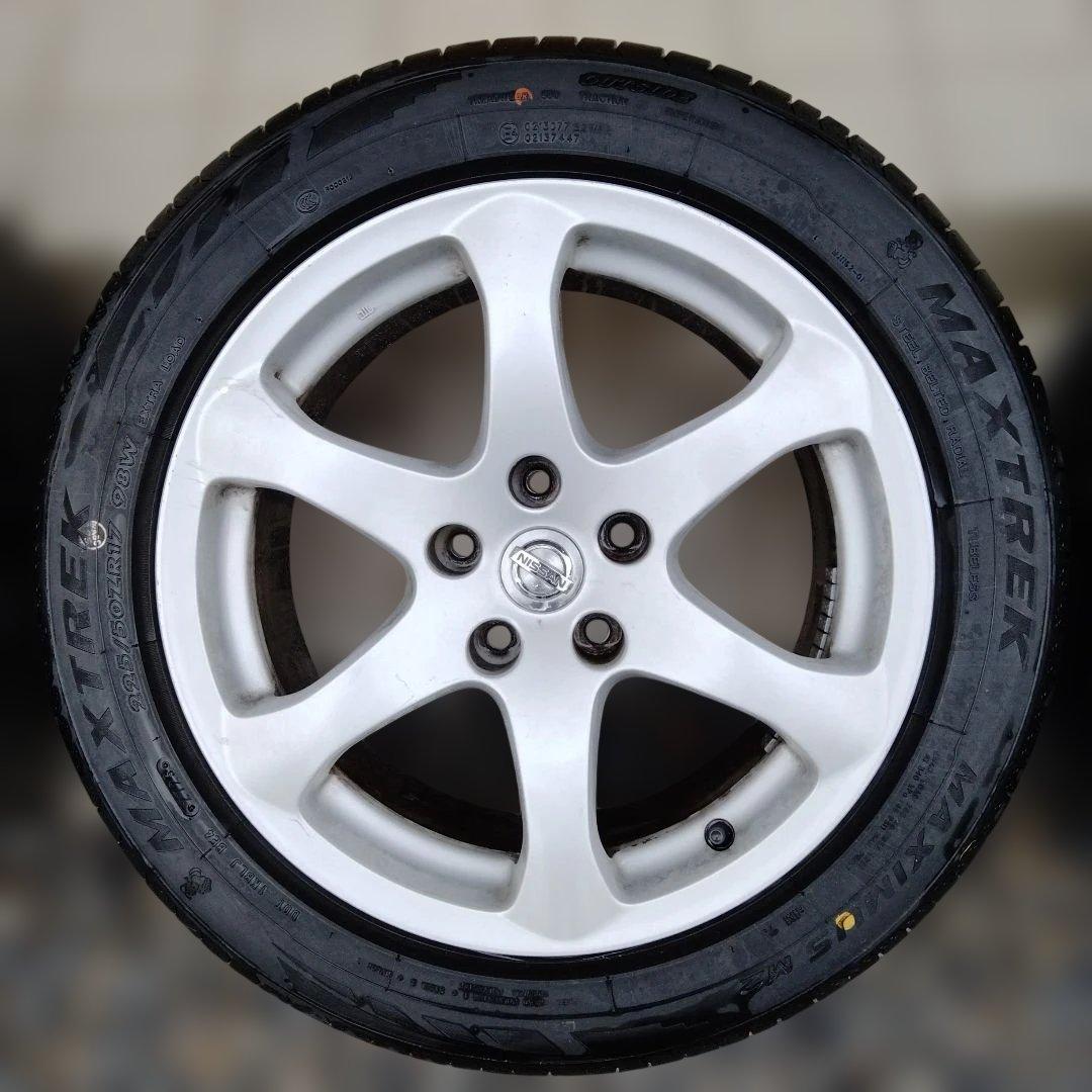 日産17インチ純正ホイール夏タイヤ着き